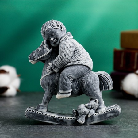 Figure "Boy on a horse" 12cm-3