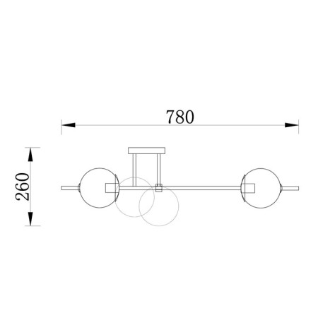 Freya FR5205PL-06BS Damask ceiling lamp, 790x790x400 mm, E27, 6x60W, brass color-4