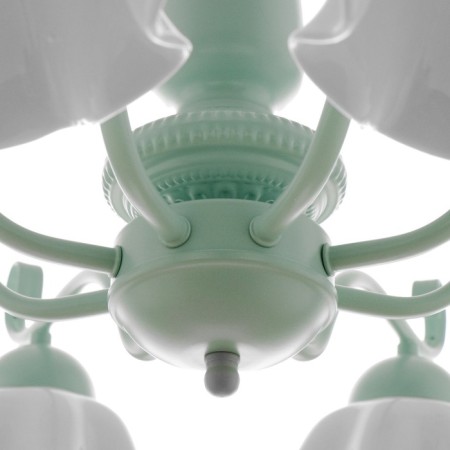 Luracia chandelier 8he27 40W green-white 88x88x37-72 cm Bayerlux-4
