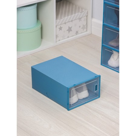 Shoe storage box, 33 × 23 × 13.5 cm, 1 pc, color blue-6