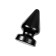 Anal plug Toyfa Popo Pleasure Draco α, cone, PVC, 95x180 mm, black color