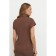 Women's turtleneck with short sleeve Eliseeva Olesya, size 52, brown color