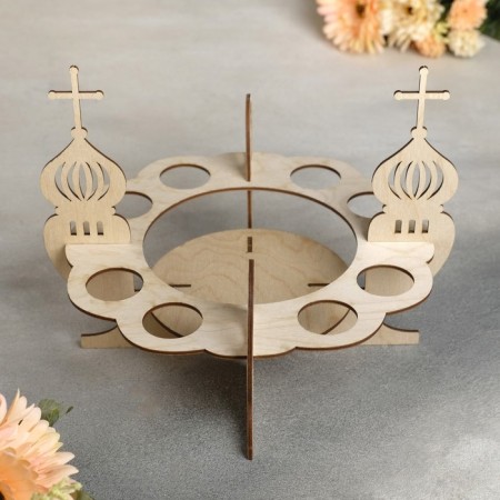 Stand for Easter Easter cake and eggs, 26 × 26 × 21 cm-1