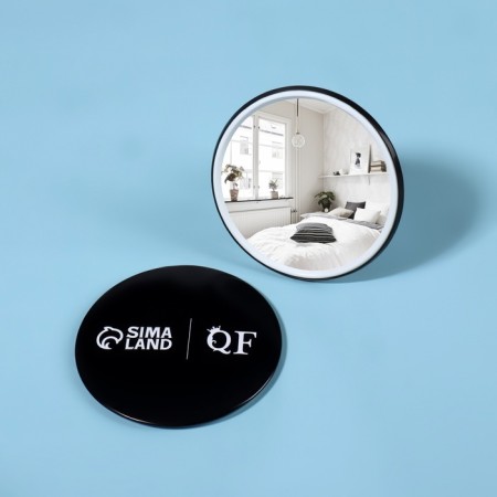 Mirror "QF", d = 7 cm, black color-2