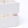 Kashpo wooden, two -string, white, 11 x 11 x 9 cm