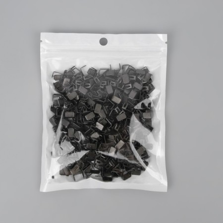 Lower limiter for lightning, metal, No. 8, 500 ± 20 pcs, black nickel color-2