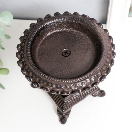 Cast iron candle for 1 candle "County" 13x13x13 cm-2