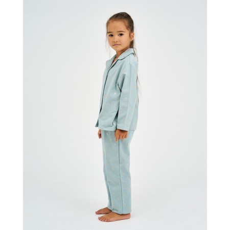 Pajama nursery from a flannel (shirt, trousers) KAFTAN "Dandelions", height 110-116, mint-5