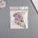 Stick paper, plastic "Butterflies, colored spots" silver set 12 pcs 12 cm, 10 cm 8 cm
