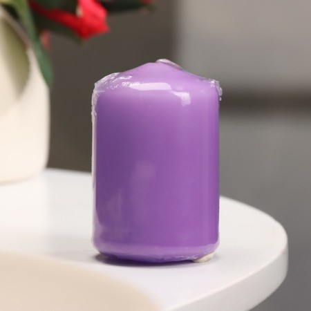 Candle - cylinder, 4 × 6 cm, 9 hours, lavender-2