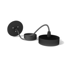 Fastenies suspended for the luminaire housing with the diameter of the hole D85 ambrella like, Diy Spot, A2333, Black Cherre