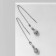 Earrings with pearls "chains" Ball the interweaving, color mix