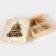 New Year. Box for 4 sweets, "New Year's magic", 12.6 x 12.6 x 3.8, confectionery packaging