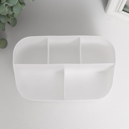 Cosmetics box Plastic "ETER" White 10.5x18x11.5 cm-2