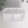 Cosmetics box Plastic "ETER" White 10.5x18x11.5 cm