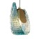 Suspended Indigo lamp, 11033/1p blue. 1x40W, E14, 135x135x240/1700 mm, blue color