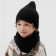 Children's cap KAFTAN with snood, black rr 42-44