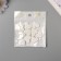 Acryl beads for the creativity of "Smooth hearts" white 2.4x2x0.5 cm