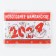 Stick on the bottle "Champagne New Year", 2024, 12 x 8 cm
