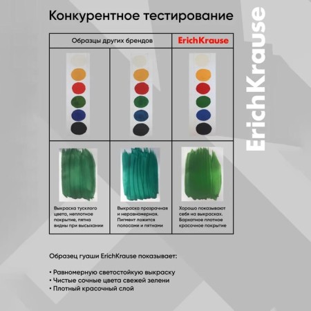 Gouache 9 colors x 17 ml, erichkrause basic, in cardboard packaging-5