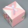 Gift folding box, packaging, “from March 8”, 12 x 12 x 12 cm