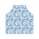 Apron of a kitchen with a photo print "Blue petals", adjustable, size OS