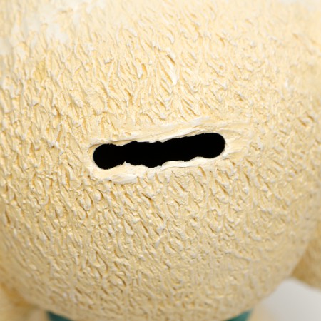 Piggy bank "Pesik" beige, 18x16x10cm-3