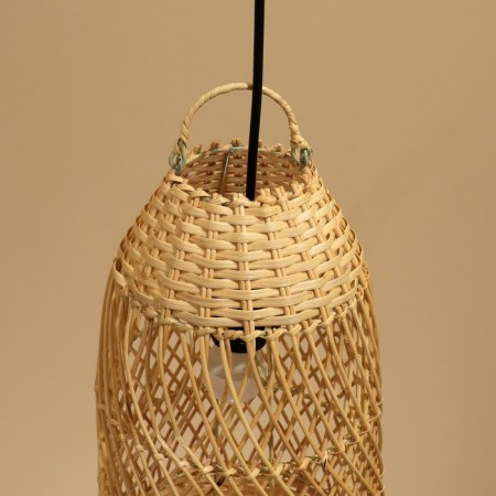 Lamp ceiling from the rattan "Buan" 1x120W, E27, 20x20x40 cm-3