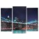 Modular picture "Night Bridge" (2-25x52; 1-30x60) 60x80 cm