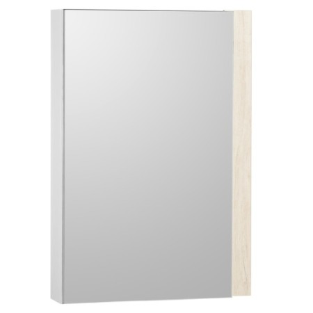 Aquaton Country Mirror, 55 cm, white color, oak Verona