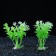 Set of artificial plants for aquarium (2 pcs), 12 cm