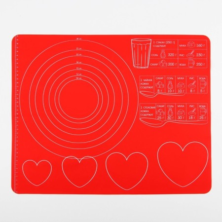 Silicone for baking "Cook with love", 50 x 40 cm-1