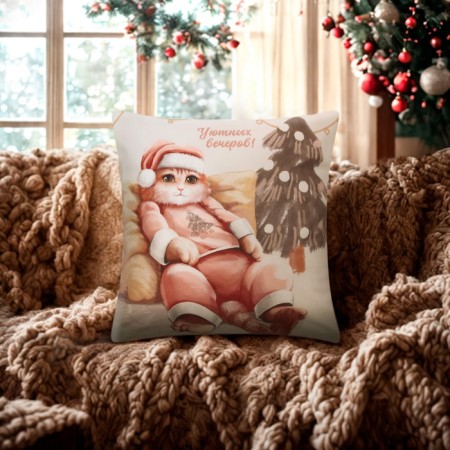 Case on the pillow of Ethel "Cozy Evenings", 40*40 cm, 100 p/e, velor-6
