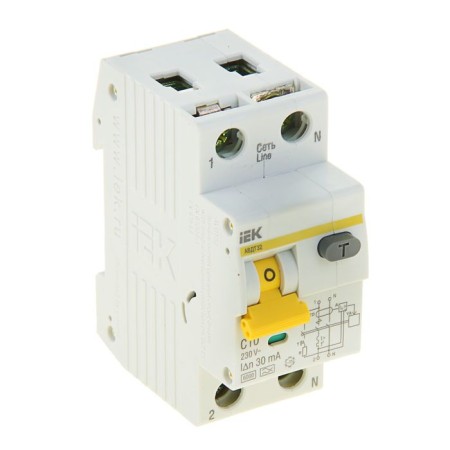 The switch is automatic, differential, 10a