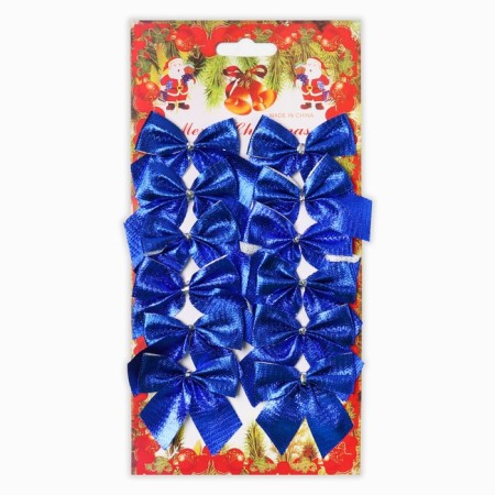 Christmas tree toy New Year's "Bows", for the New Year, blue color-3