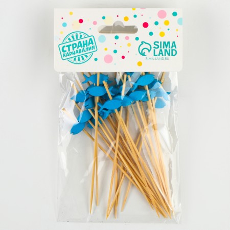 Swaps for Canapes "Fish" set 24 pcs., Blue color-2