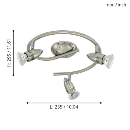 Lamp Magnum-LOD, 3x2.5W GU10, Nickel color, chrome-2