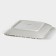 Porcelain plate square Magistro "Blanche. Flower ", 22.5 × 22.5 cm, white color