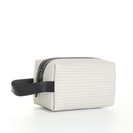 Lightning cosmetic bag, gray color