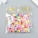 Beads for creativity plastic "Cylinders with rhombics" Color set 25 grams 1.2x0.8x0.8 cm