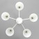 Franix chandelier 5he27 40w is white 54x54x30 cm Bayerlux