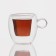 Glass mug with double walls Magistro "Heart", 120 ml, 12 × 9.5 × 9.5 cm