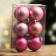 Christmas tree balls “Believe in miracles!”, For the New Year, plastic, d = 6, 6 pcs., Color Pink gamut