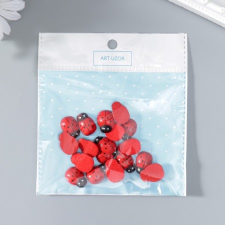 Decor for creativity wood "ladybugs" (set of 18 pcs) 1.9x1.4 cm-6