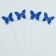 Set for decorating "butterflies", blue color