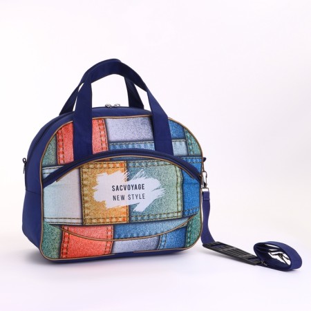 Small Small 20 "with a bag, a lightning department, an external pocket, with an extension, the color is blue-9
