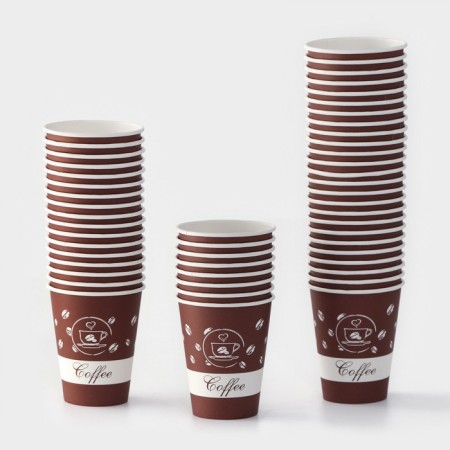 A cereal paper cup of “coffee”, 350 ml, 50 pcs/un-1