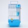 A cage for rodents with filling RT-3, 30 x 23 x 39 cm, blue (packing 12 pcs)