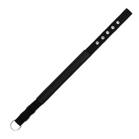 Collar "comfort" combined (polyester, artificial leather), 58 x 3 cm, Osh 45-52 cm, black 60-5