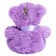 Soft toy-cords "Bear Luke", purple color, 14 cm